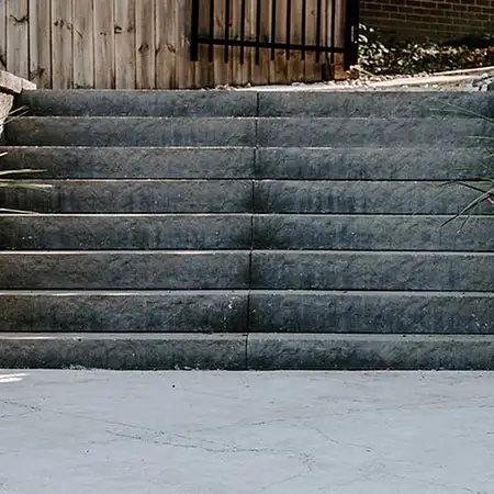 A stone staircase